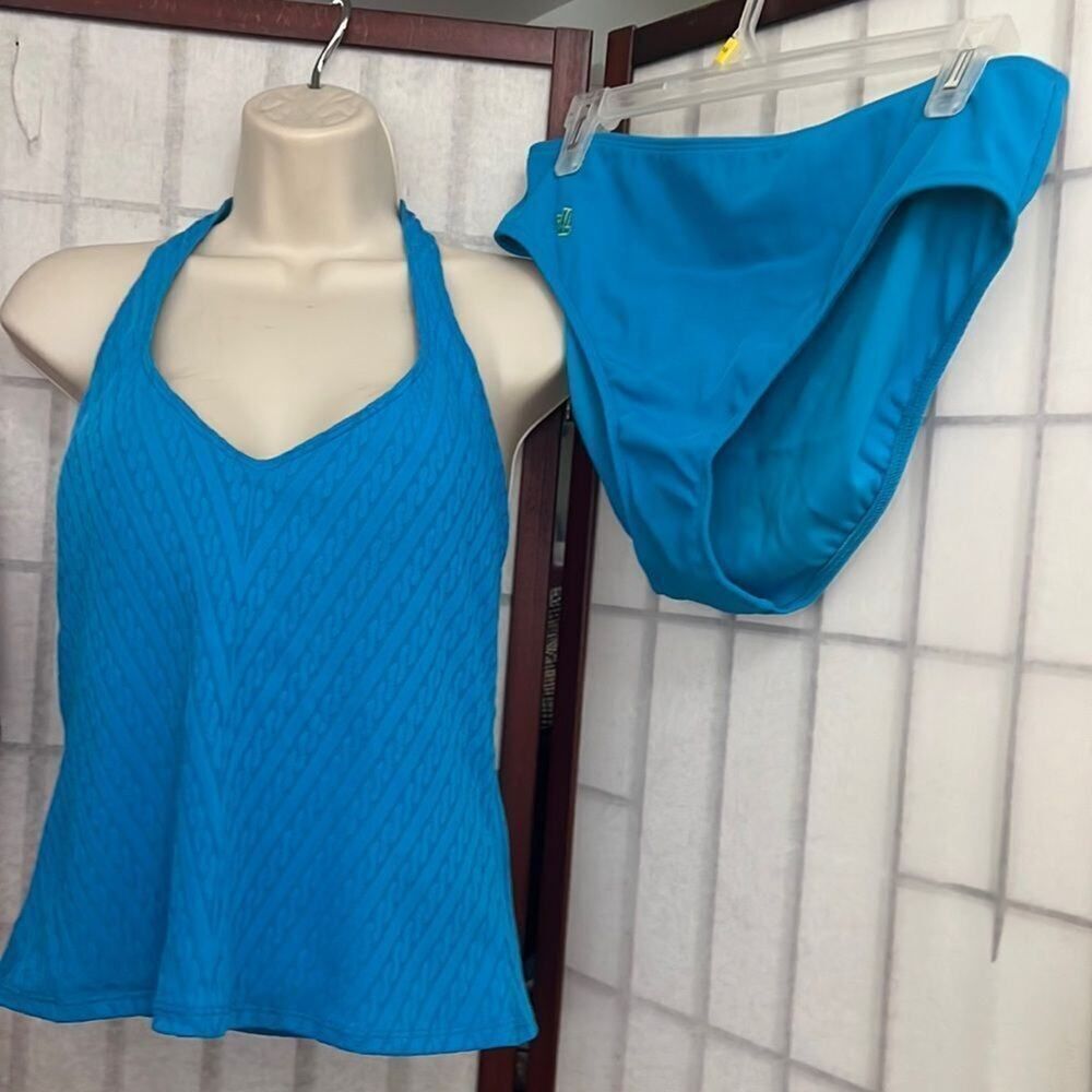 LAUREN RALPH LAUREN 2 PIECE SWIMSUIT SIZE 14